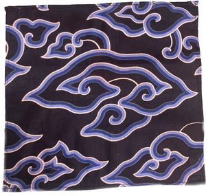 BATIK NAPKINS: DARK BLUE CLOUDS