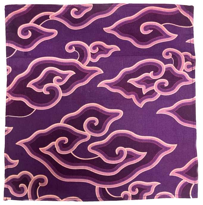 BATIK NAPKINS: PURPLE CLOUDS